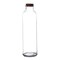 12 Clear 16 oz Round Storage Jars Refillable GLASS BOTTLES Cork Stopper Party